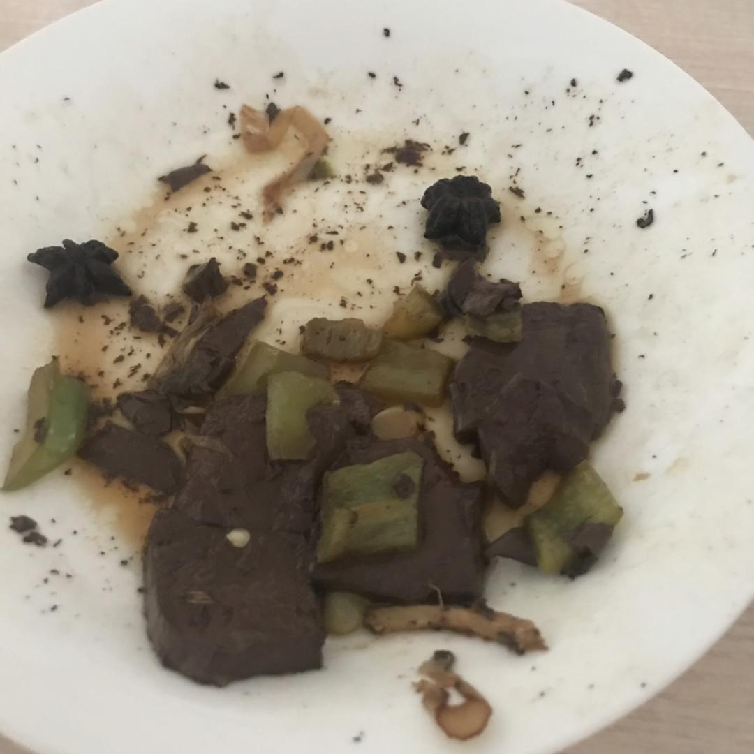 炒鸭血