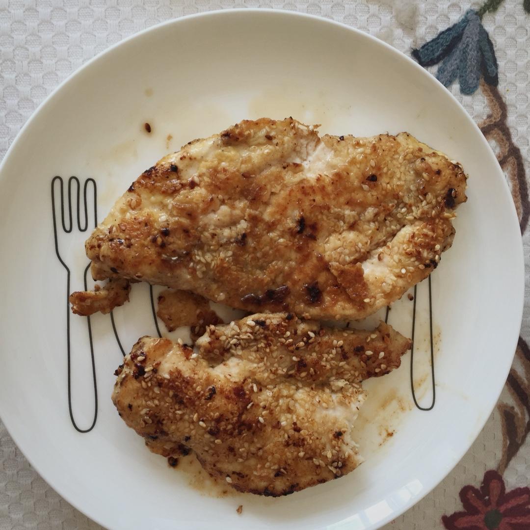 芝麻煎鸡胸