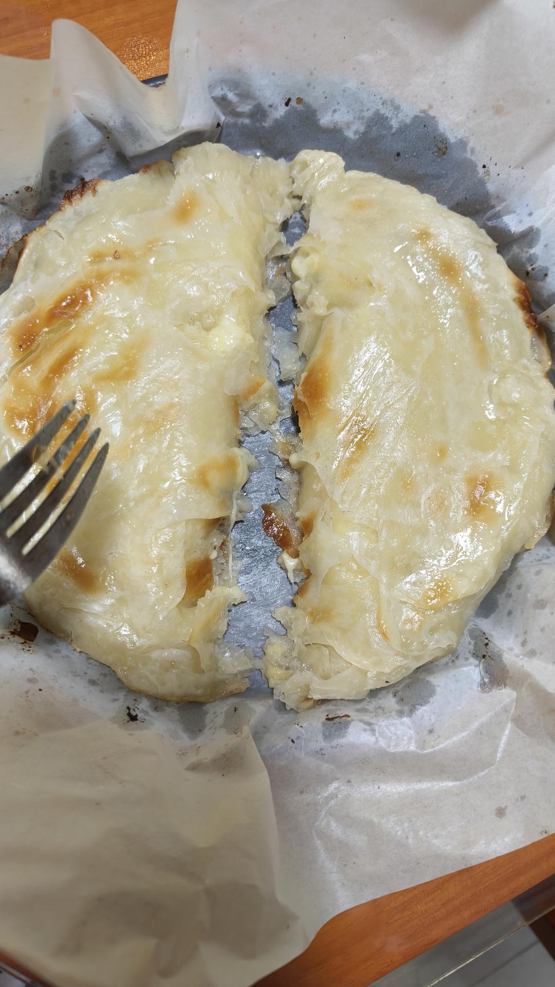 万能手抓饼👉能拉丝的手抓饼香蕉酥❗️巨好吃