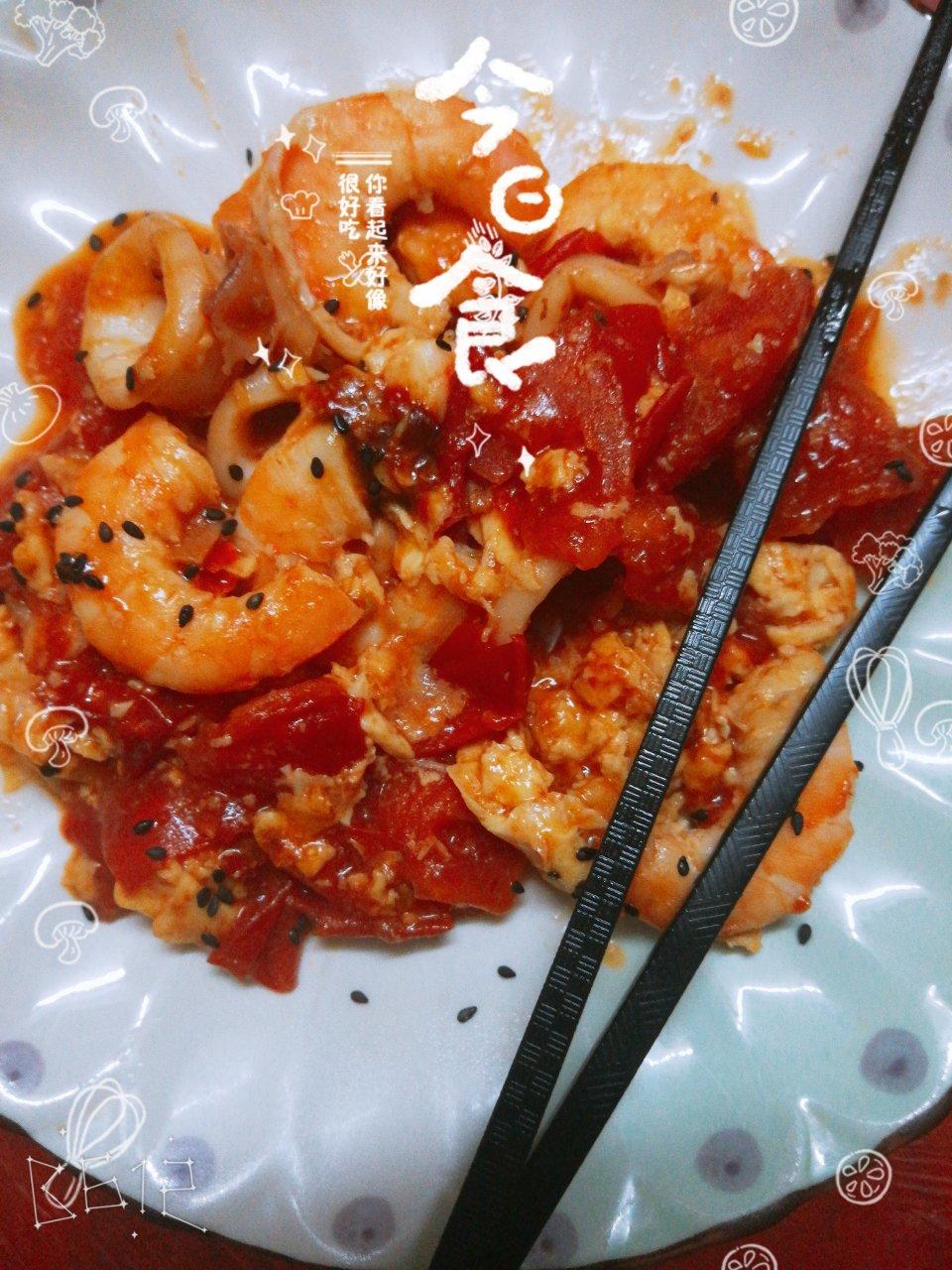 番茄虾仁