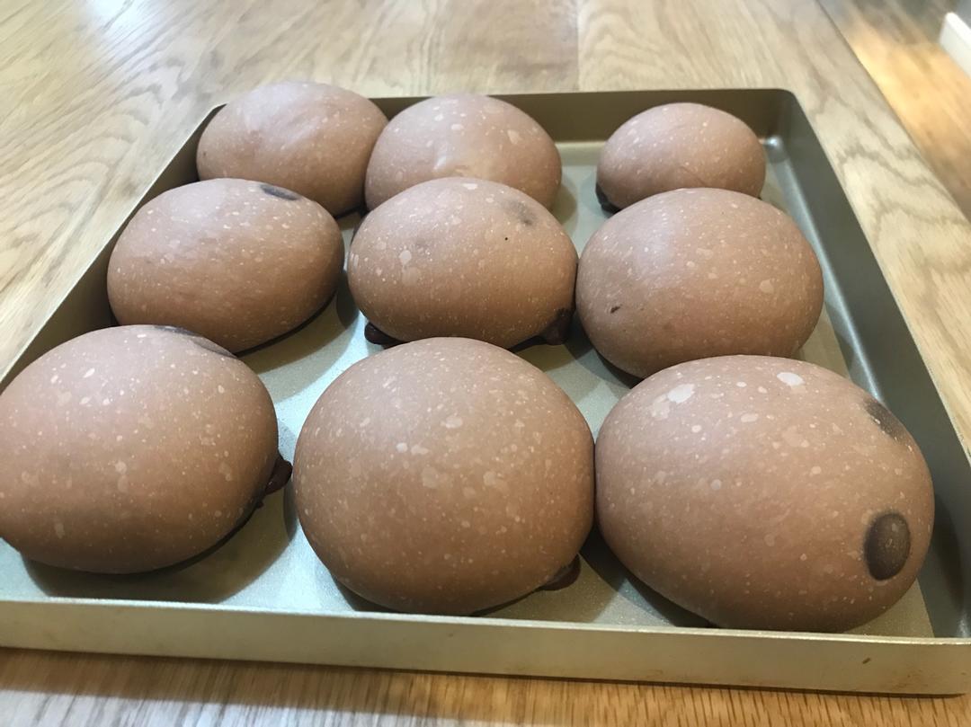 人见人爱的巧克力爆浆欧式餐包（一次发酵）