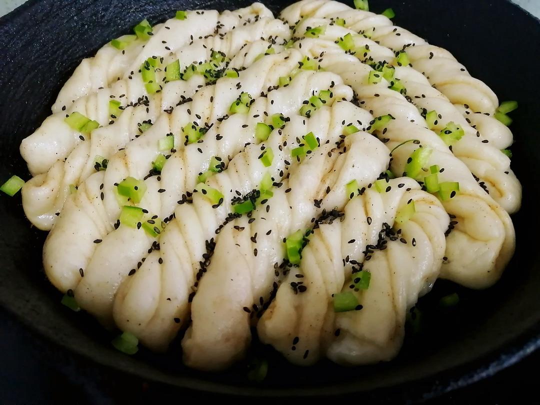 煎卷子【生煎花卷】