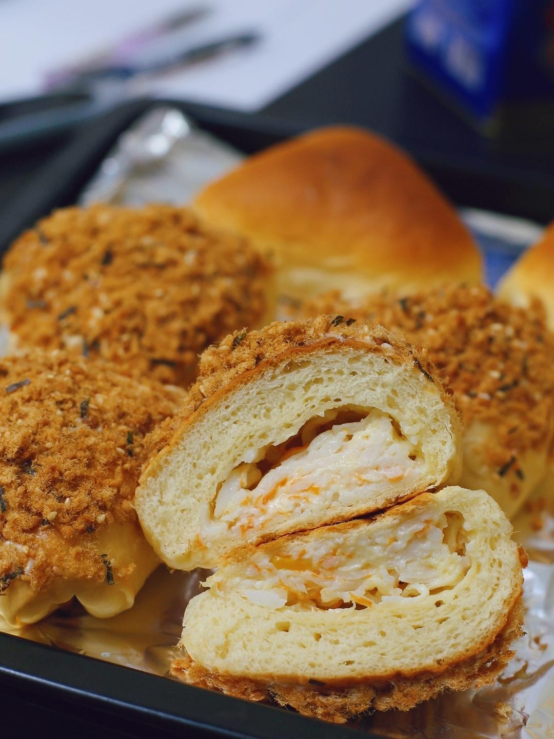 万能台式面团又又更新了！蟹柳芝士肉松包