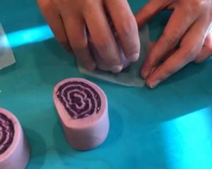 椰香紫薯馒头卷的做法 步骤18
