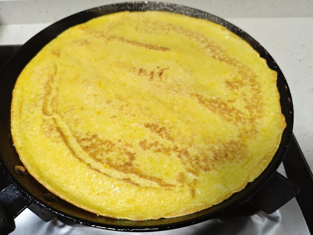 [快手早餐]软嫩香甜的南瓜鸡蛋饼/南瓜松饼