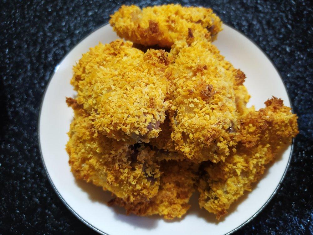 面包糠烤鸡翅