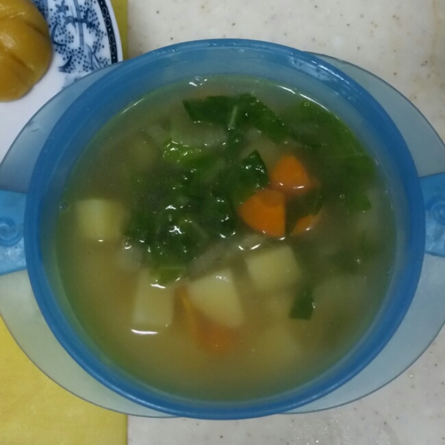 土豆熬小白菜