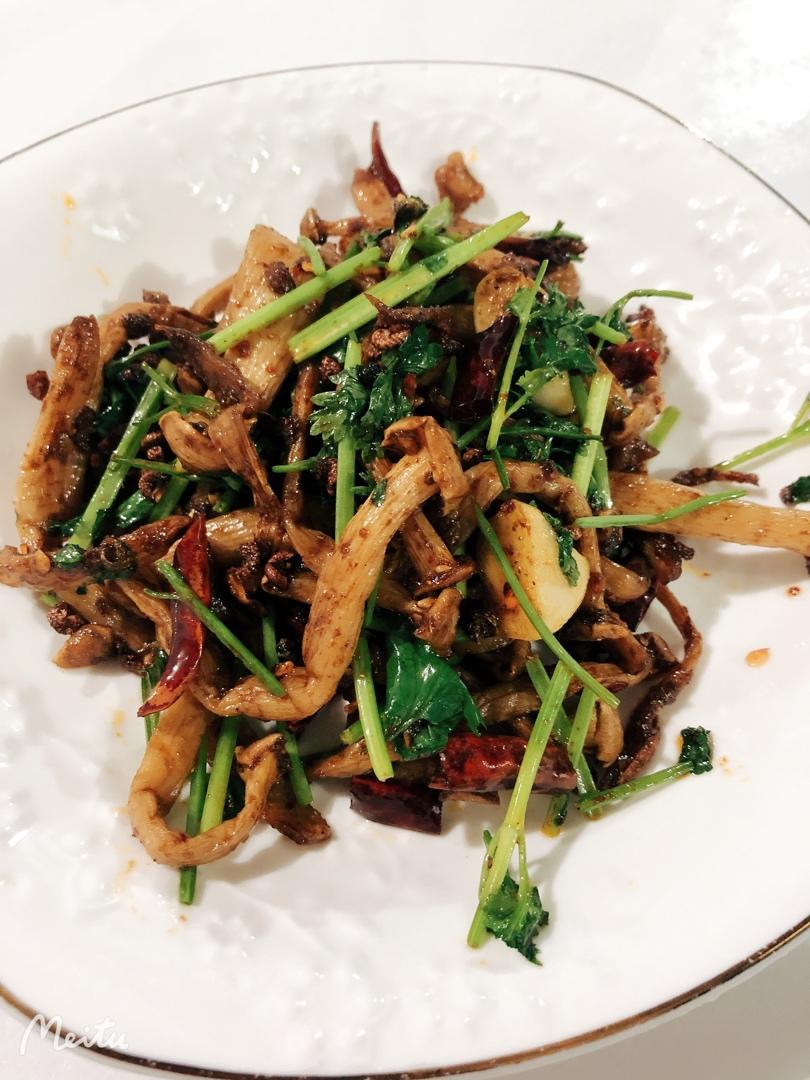 干煸茶树菇