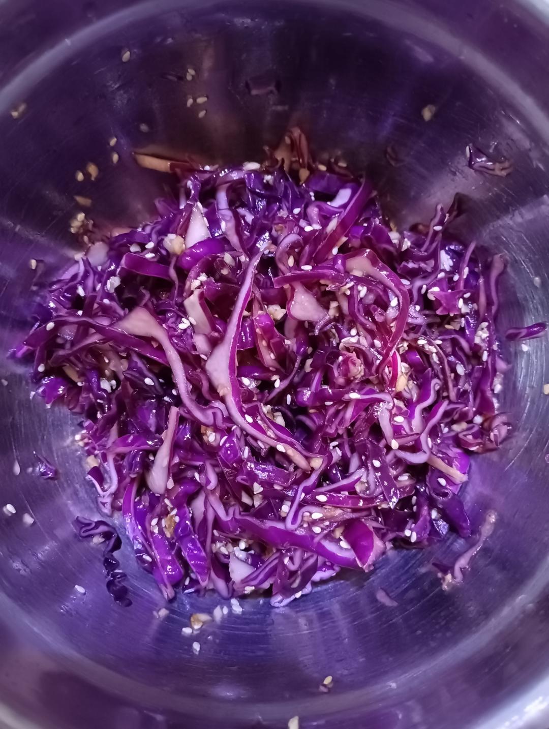 凉拌紫甘蓝（紫包菜）