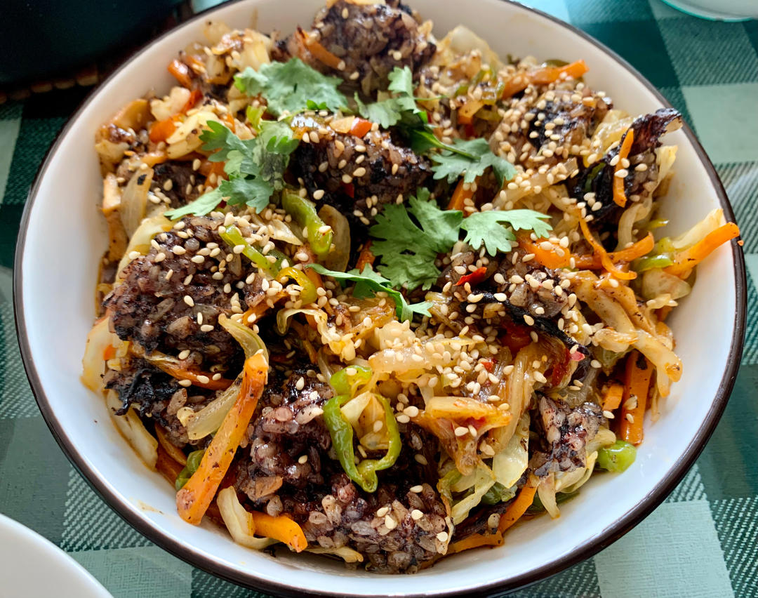 순대볶음韩式辣炒米肠家常下酒菜