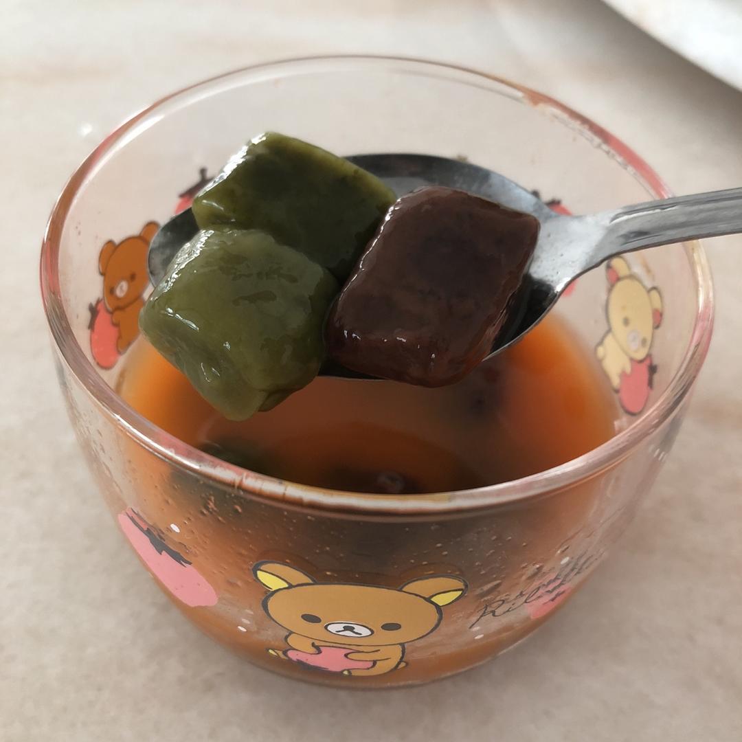 抹茶圆。