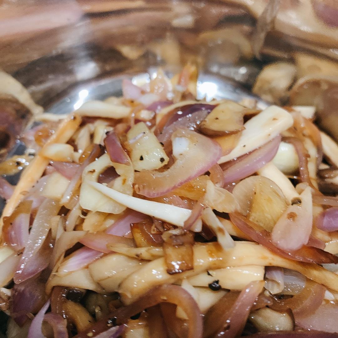 洋葱遇到杏鲍菇