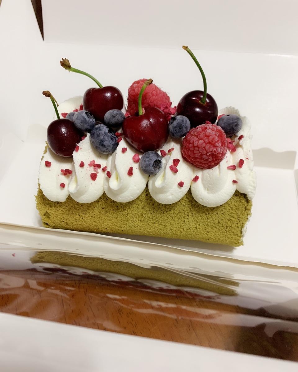 抹茶蜜豆蛋糕卷