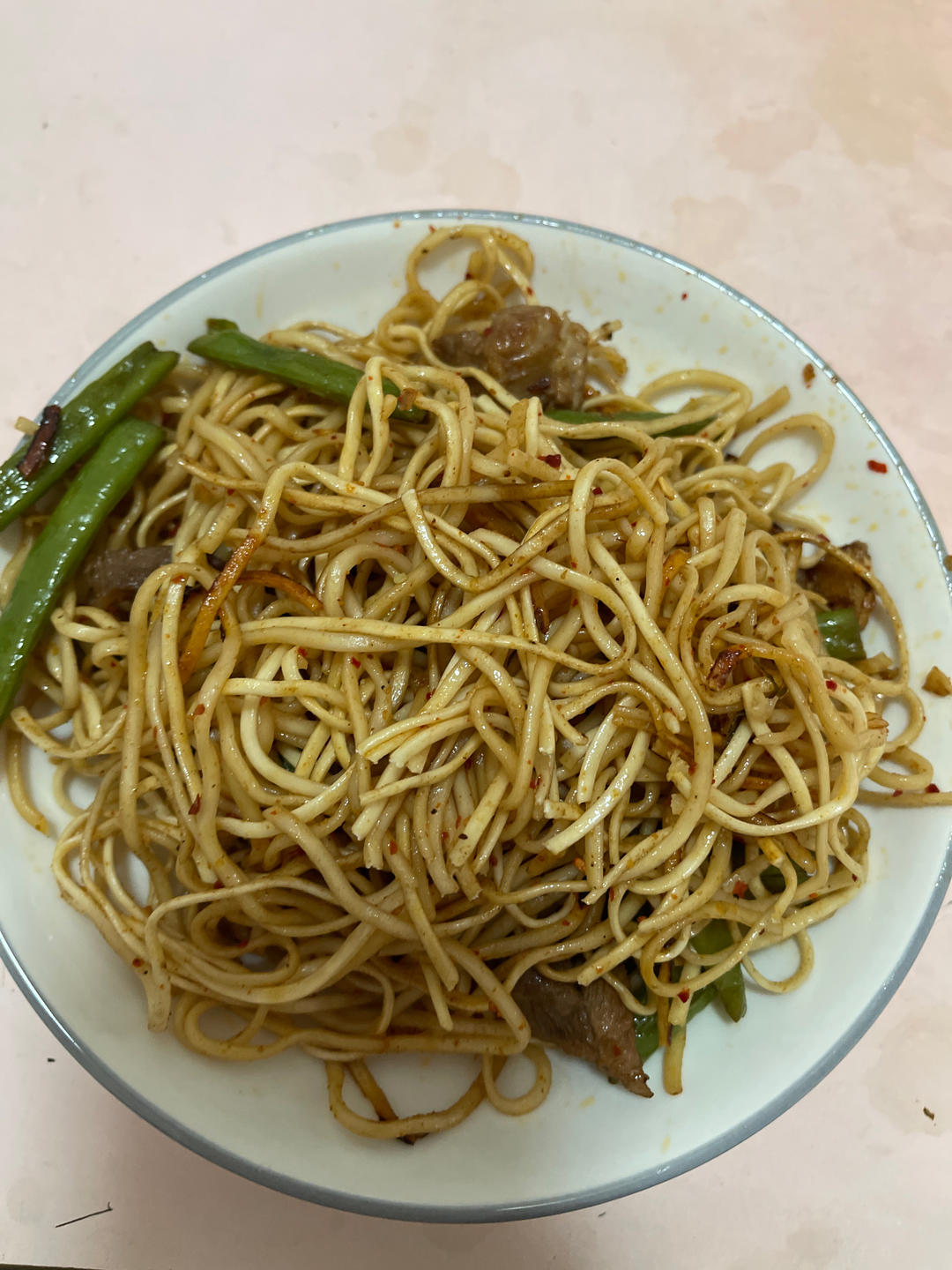 地道老北京扁豆焖面 豆角焖面 太好吃小心吃撑哦