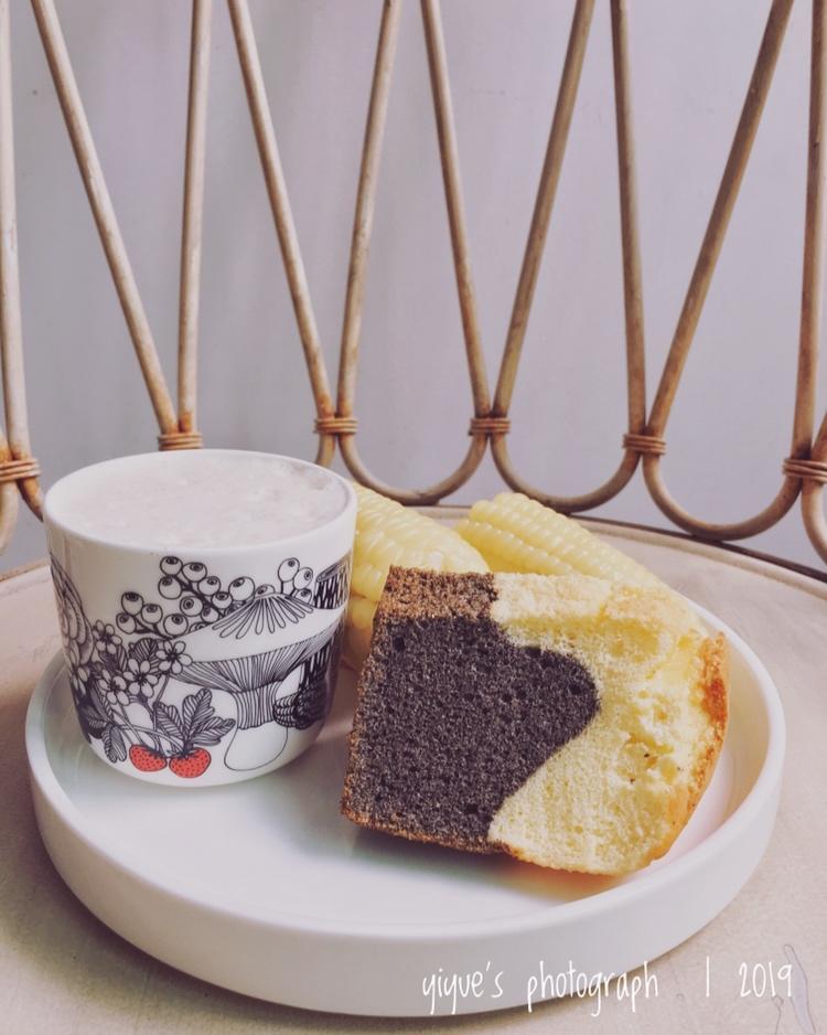 中岛老师的双层黑芝麻酱戚风