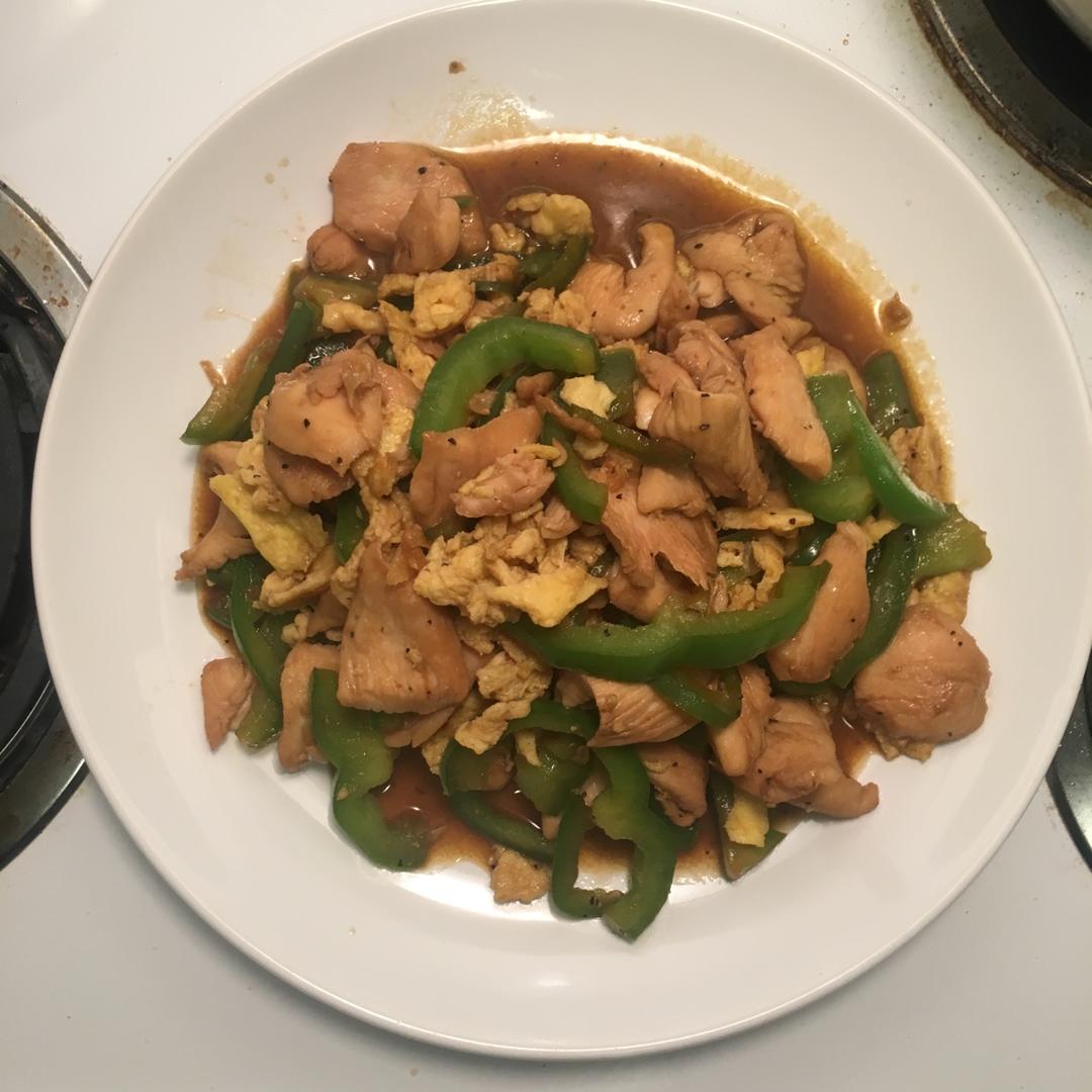 青椒炒鸡腿肉（大厨级别）
