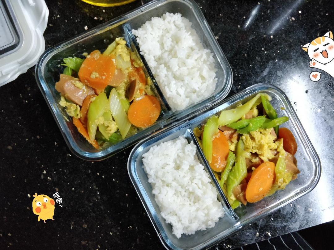芹菜炒鸡蛋