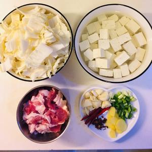 家常白菜炖豆腐（家人最爱这一口）的做法 步骤1