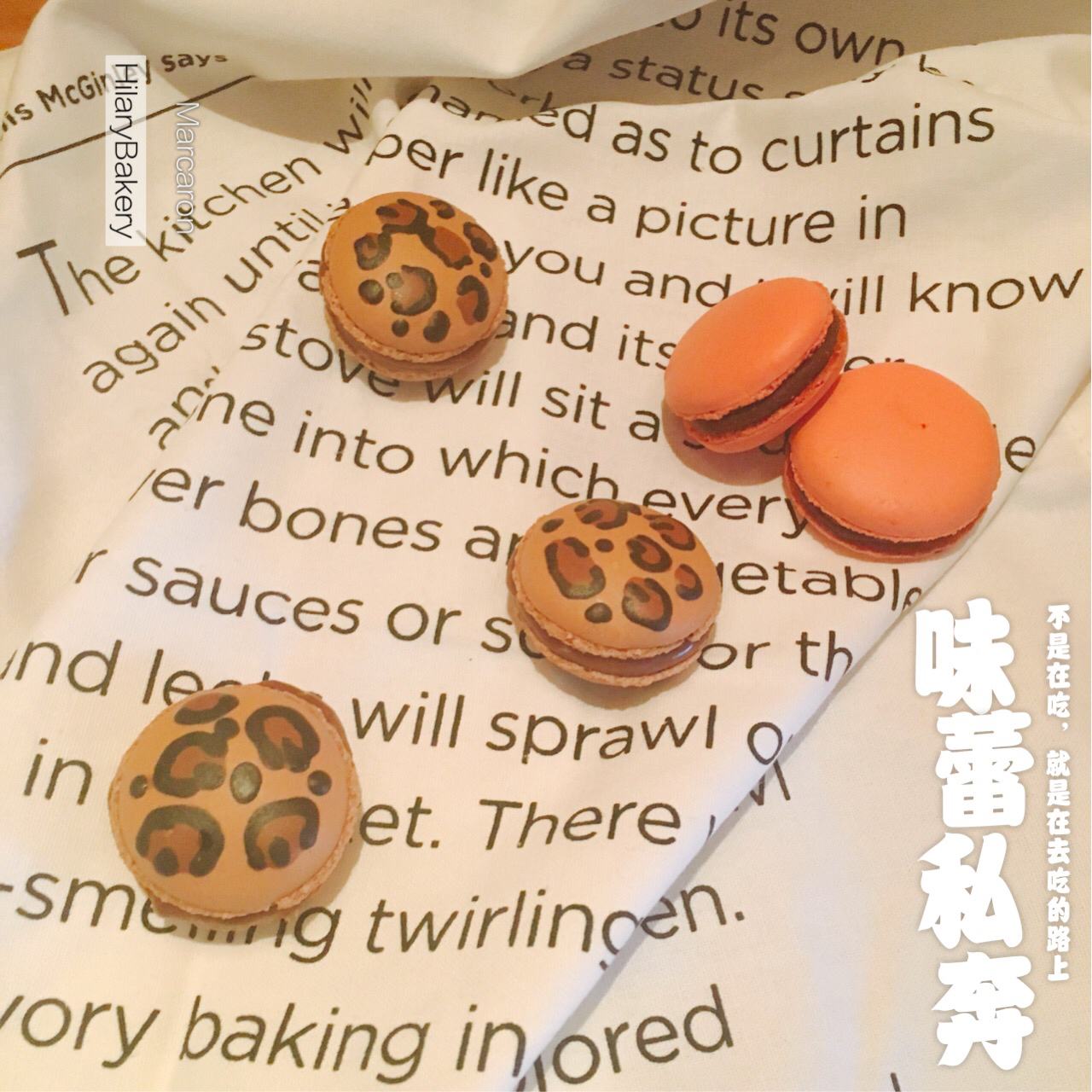 豹纹巧克力马卡龙