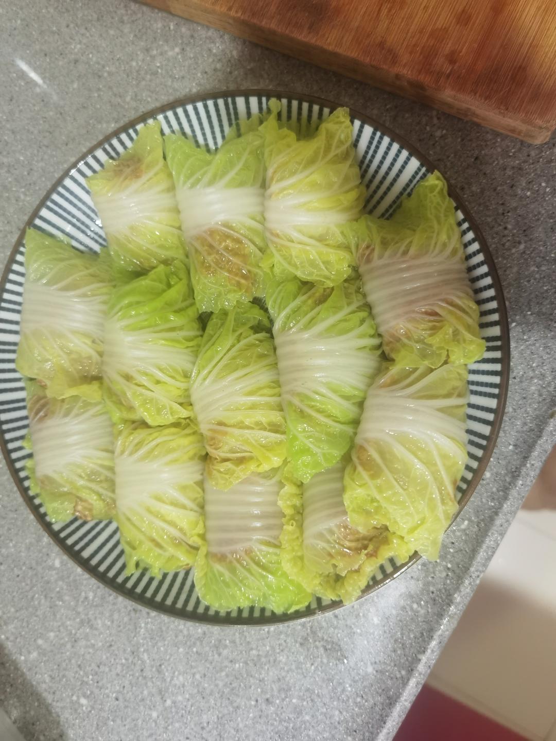 方便好吃的娃娃菜包肉