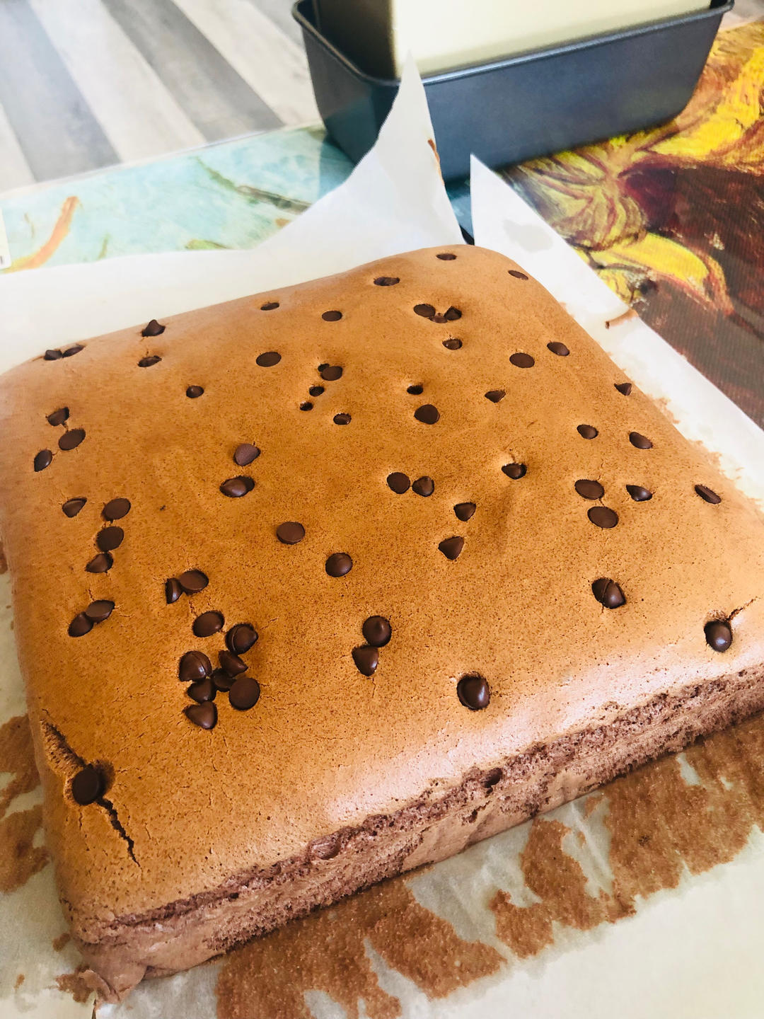 巧克力爆浆古早蛋糕