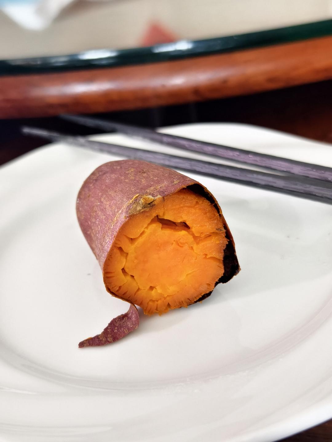 【糯唧唧的烤红薯】糖油四溢皮肉分离外糯里嫩吸溜着吃！