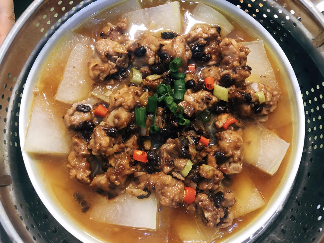 🔥经典冬瓜豆豉蒸排骨（秋季养生.超简单.零失败）🔥