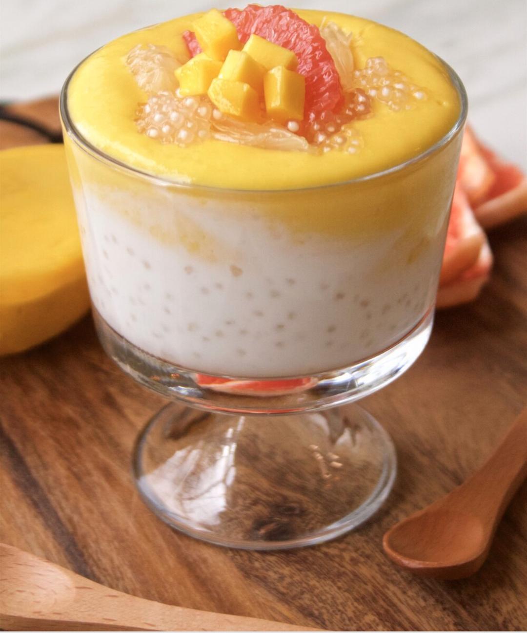 香港甜品杨枝甘露芒果西米露的做法