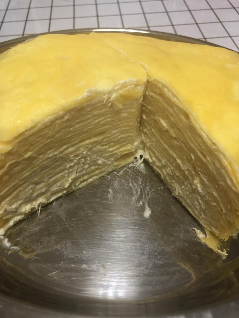 榴莲千层（超软糯蛋皮配方٩( ᐛ )و