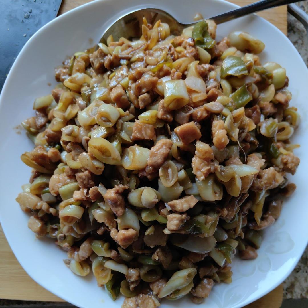 肉沫豆角下饭菜