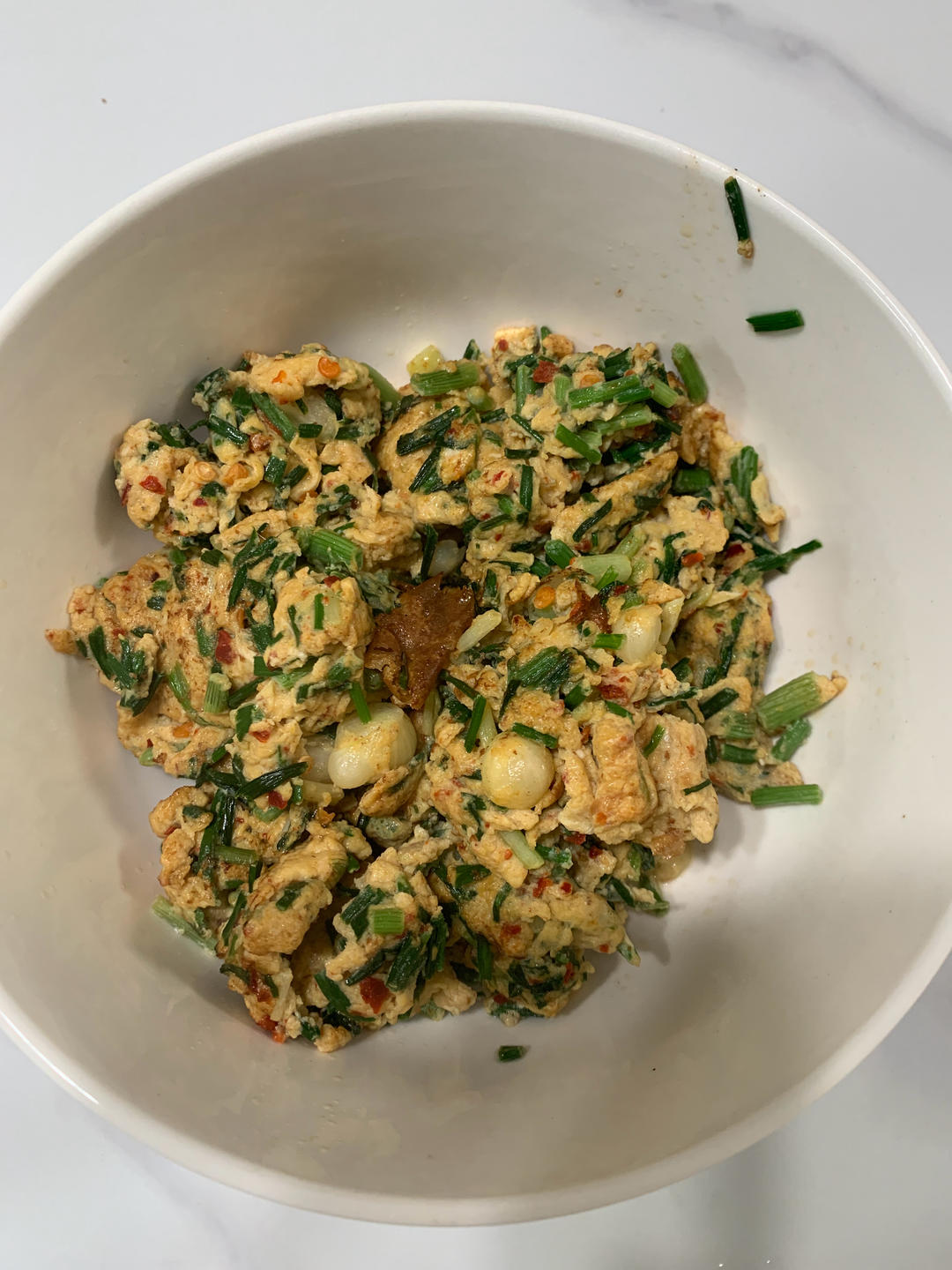 毛葱炒鸡蛋（小蒜炒蛋）
