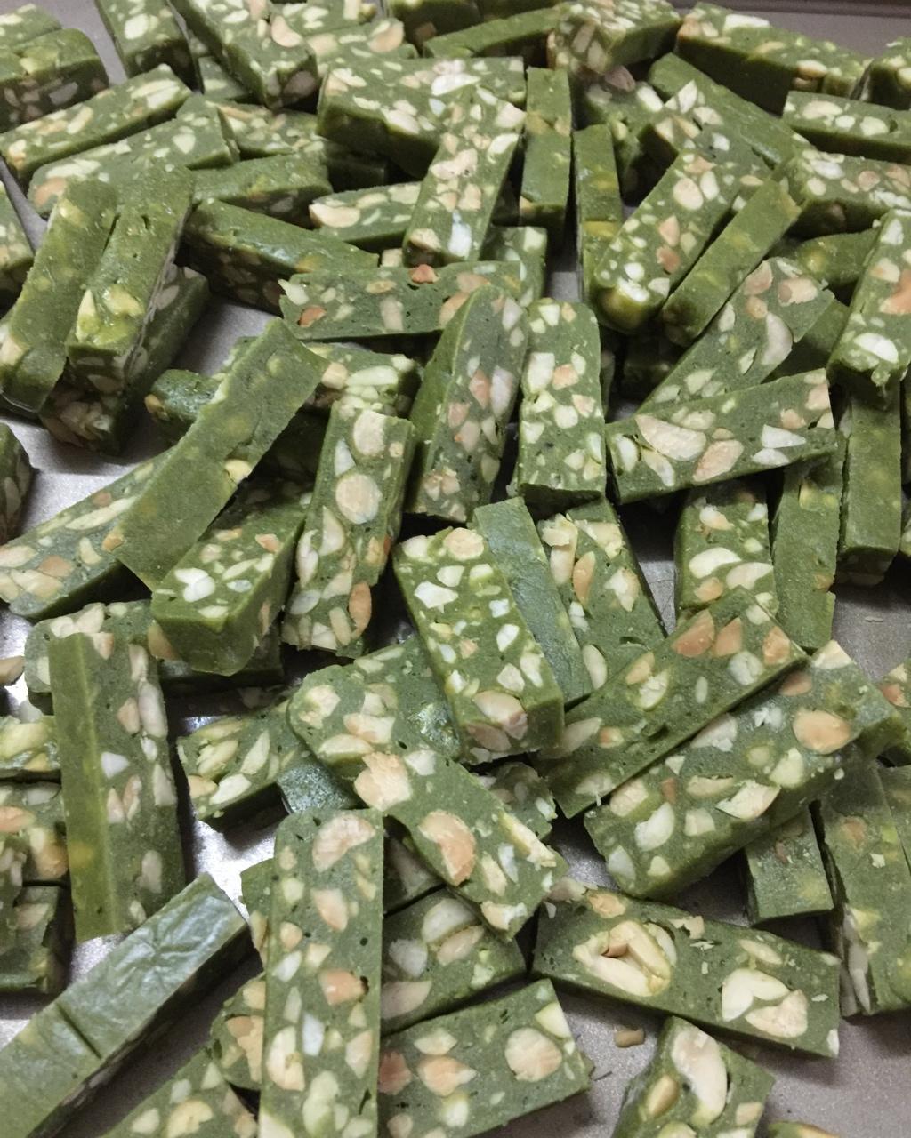 抹茶味花生牛轧糖