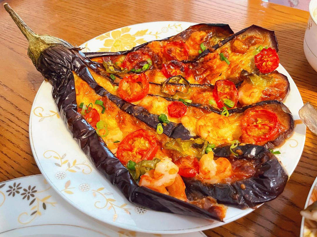 在家自制美味的茄子🍆披萨