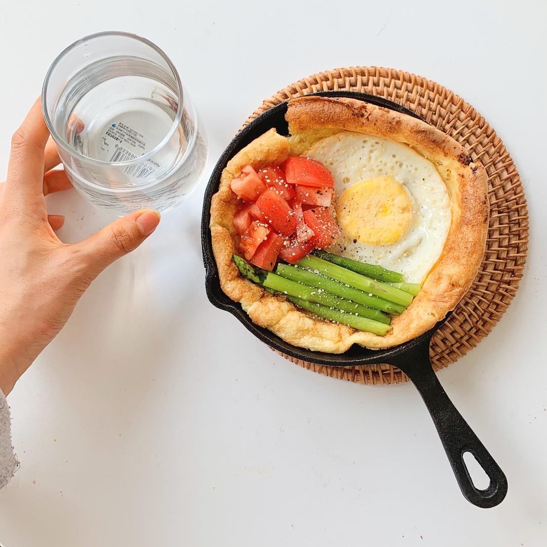 快手早餐 | 荷兰松饼的万能公式（可甜可咸）