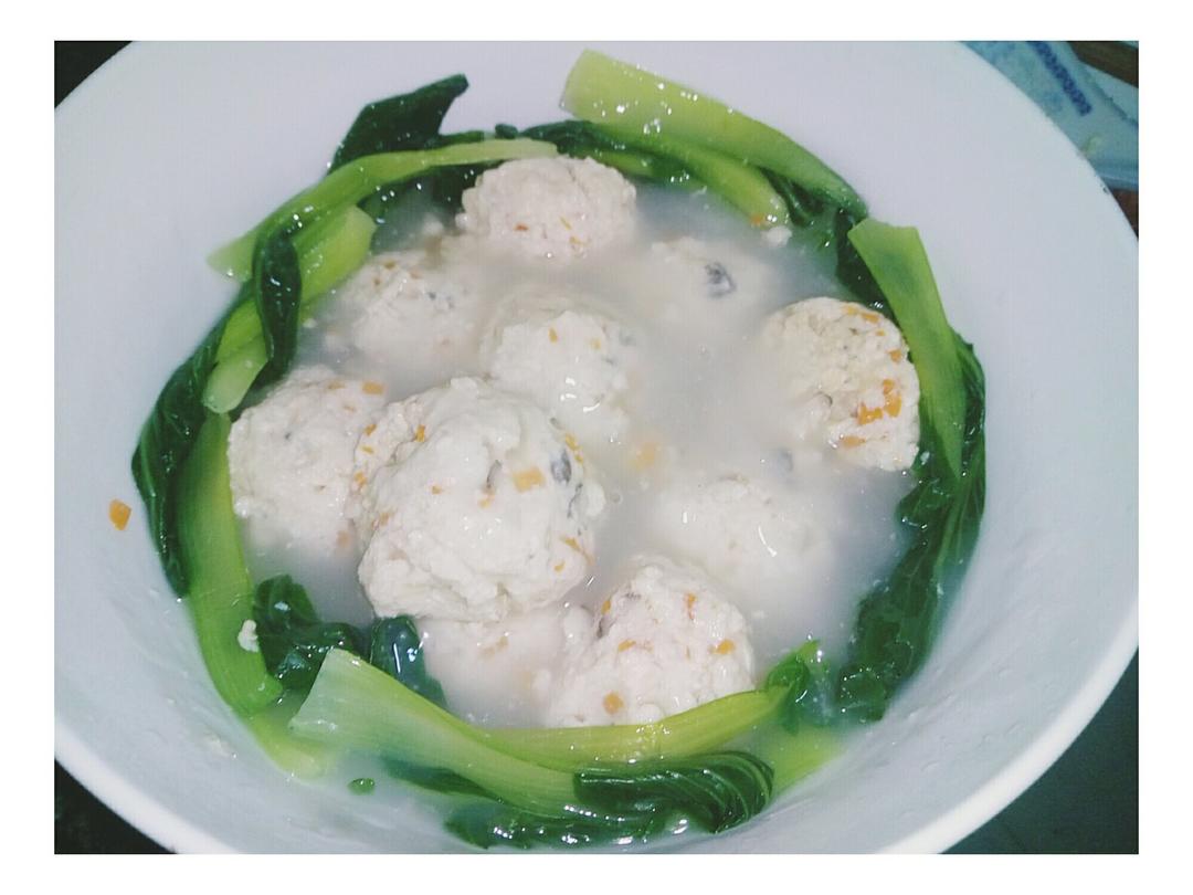 青菜豆腐素丸子