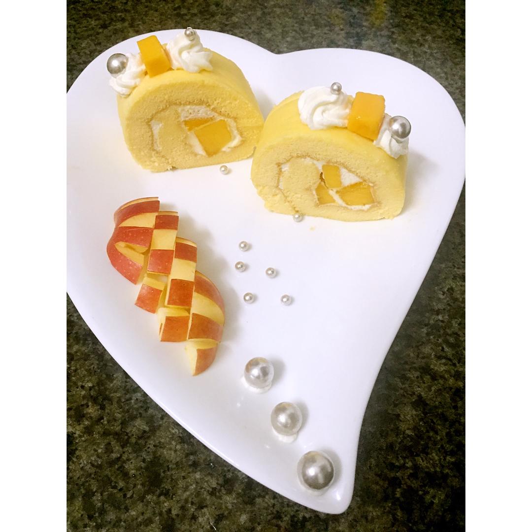 芒果奶油蛋糕卷