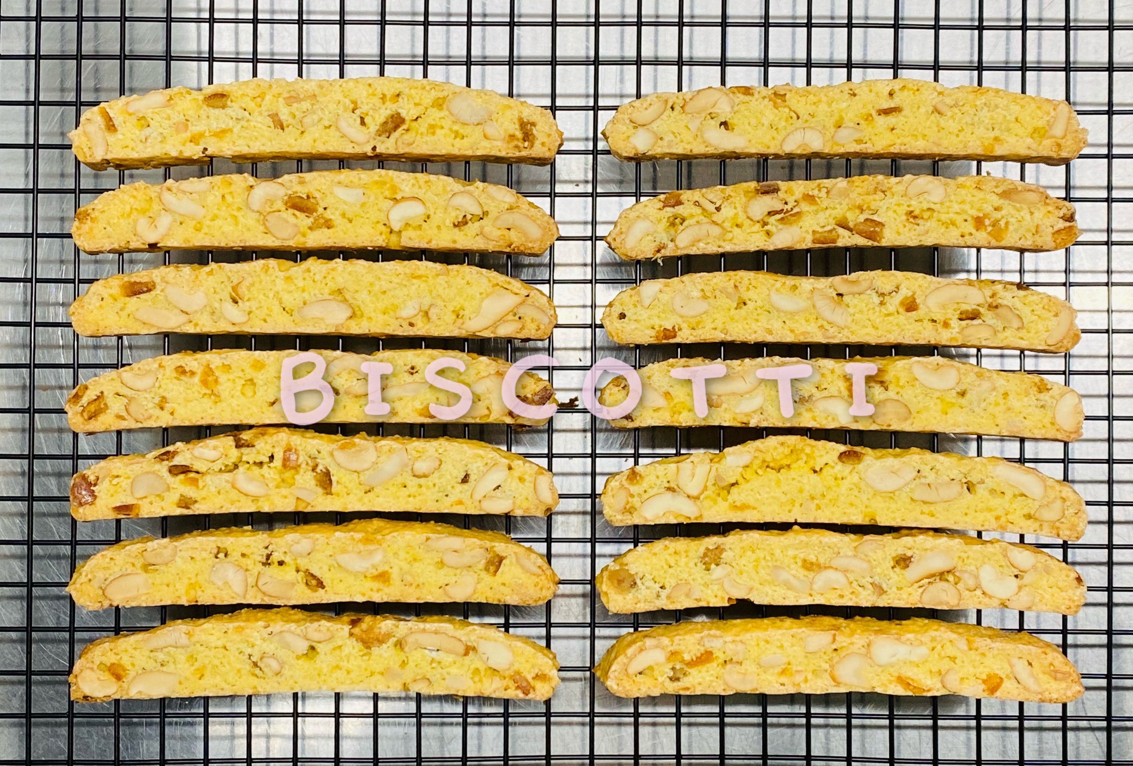 比斯考提 Biscotti 橙香腰果比斯考提 百香果味无油意式脆饼干的做法