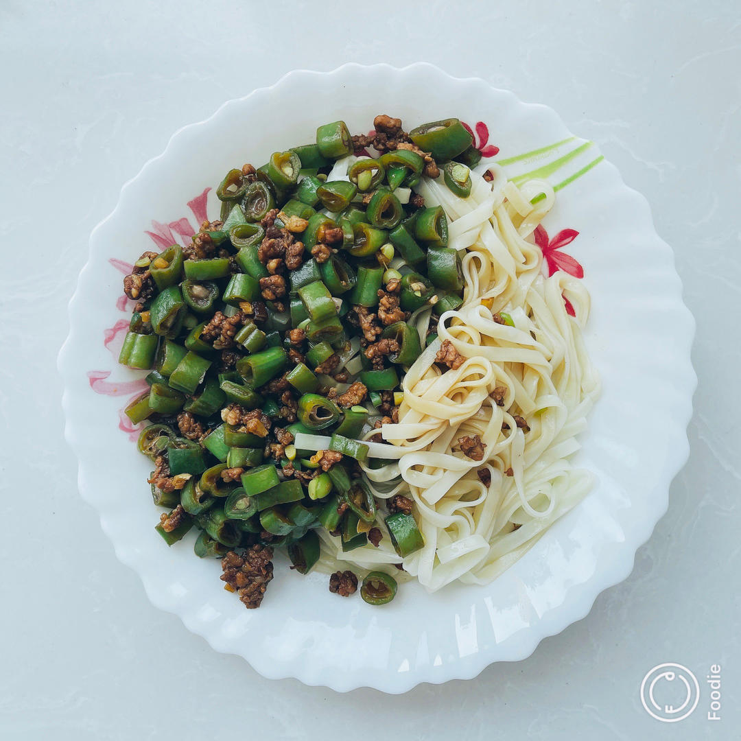 豆角肉沫打卤面
