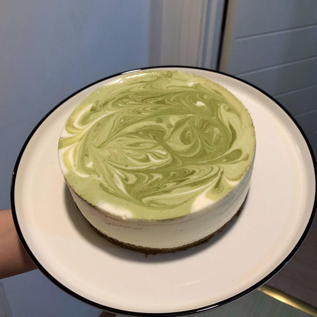 渐变抹茶慕斯蛋糕：我Amanda带着既美又作的抹茶甜点又来了！【曼食慢语】