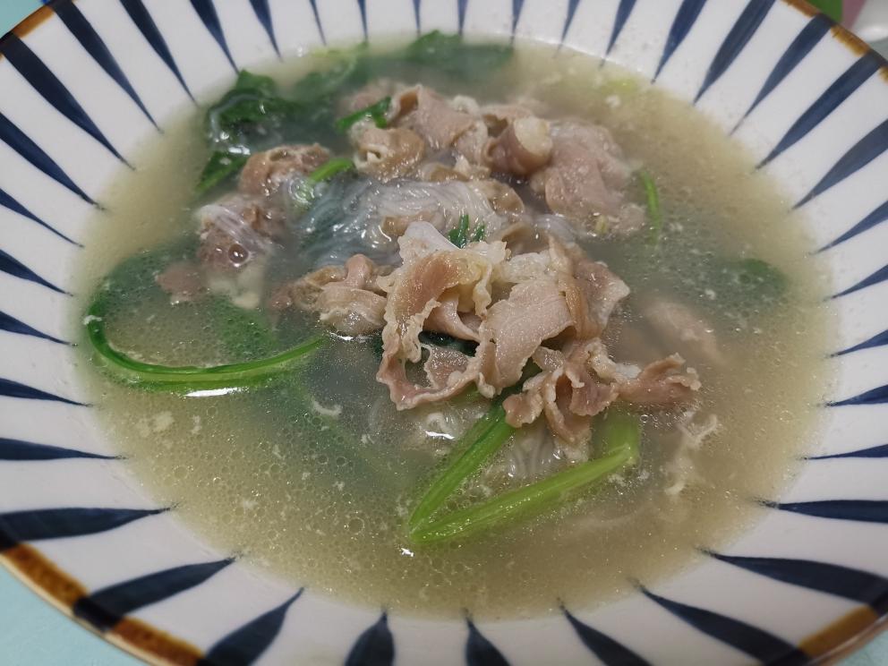 羊肉粉丝小白菜的做法