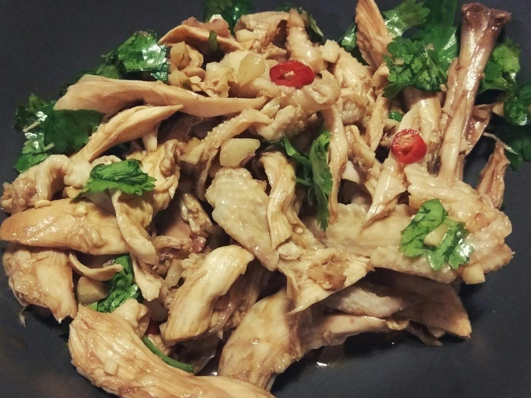 沙姜手撕鸡(电饭锅版)