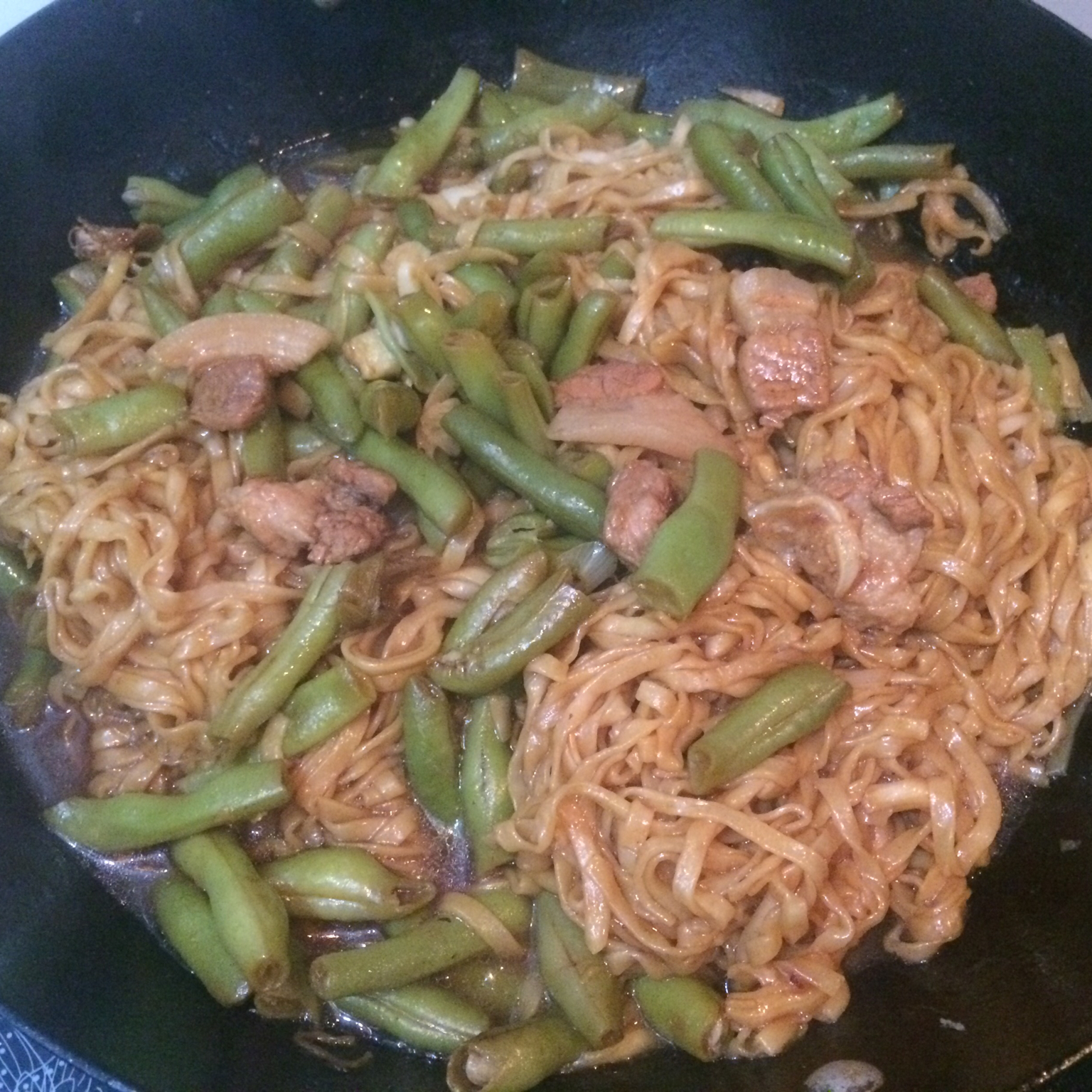 豆角焖面
