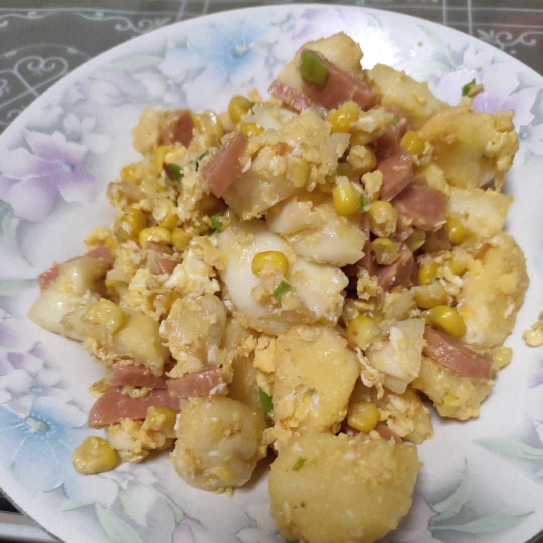 鸡蛋炒馒头丁