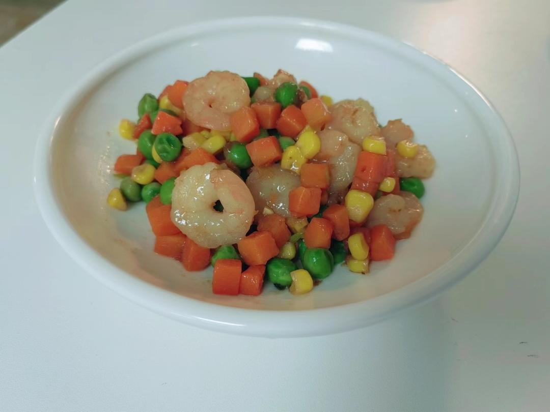 虾仁玉米豌豆粒