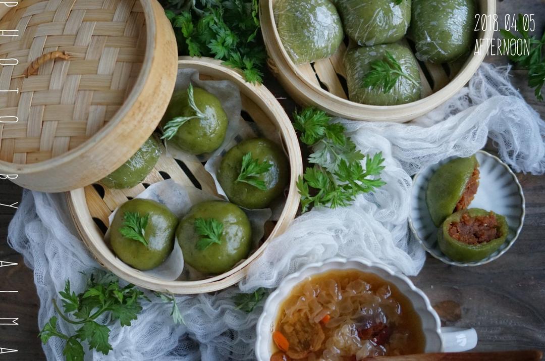 大红狍做的清明节丨吃青团