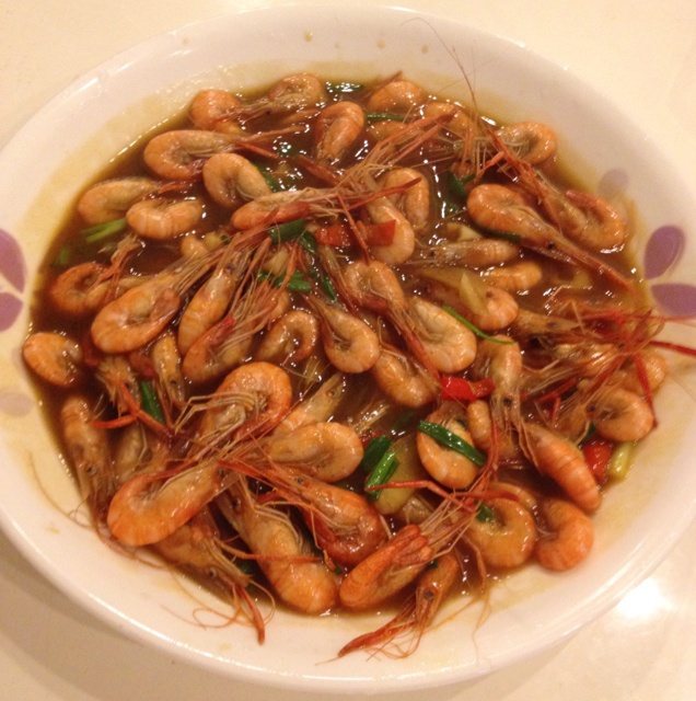 阿媛儿做的蒜爆沼虾