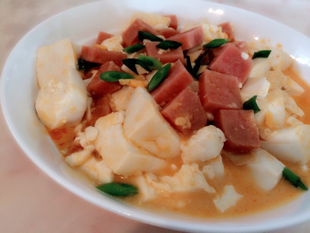 老丁的私房菜-蟹黄豆腐