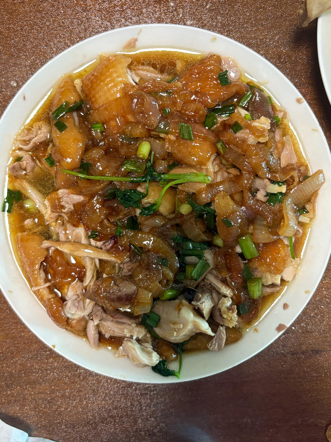 双葱鸡腿