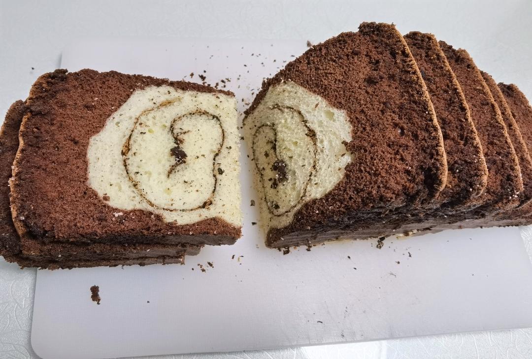 一次成功的黑钻吐司｜蛋糕➕面包的神仙搭配