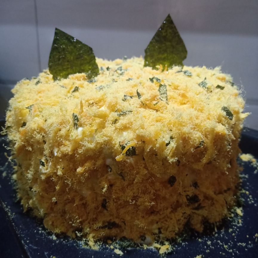 海苔肉松蛋糕的做法